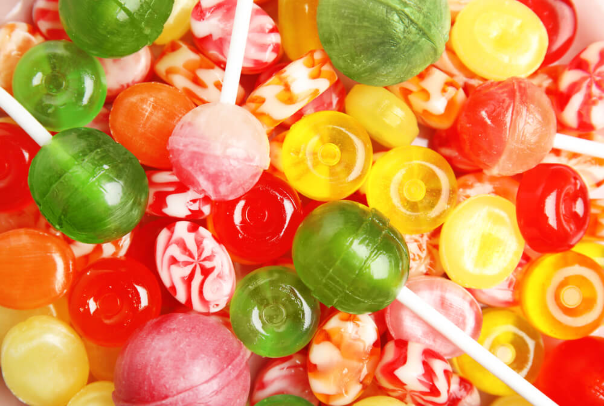 Colorful candy buffet